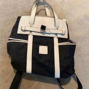 Henri Bendel Black and White Backpack